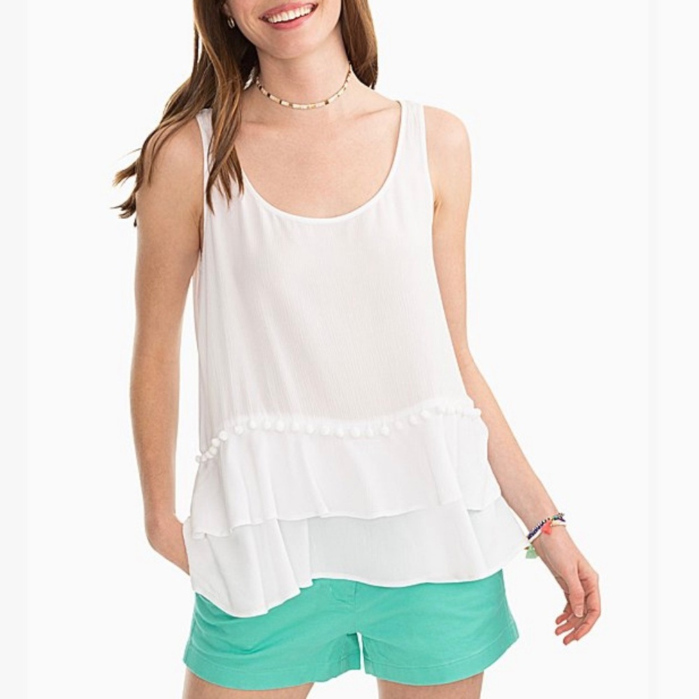 SOUTHERN TIDE “Gabby” Pom Pom Tank